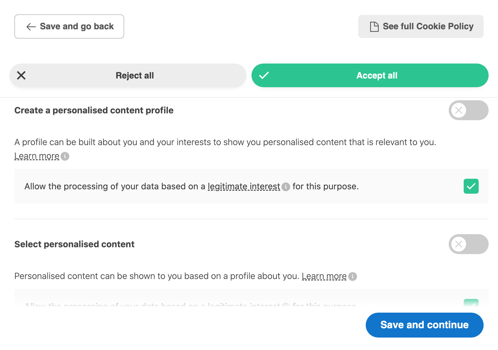 How Kameleoon works with the Transparency and Consent Framework